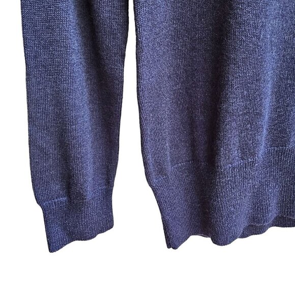Magaschoni Cashmere Blend Women's Loose Fit Navy Blue Sweater, Size Small - Picture 10 of 10
